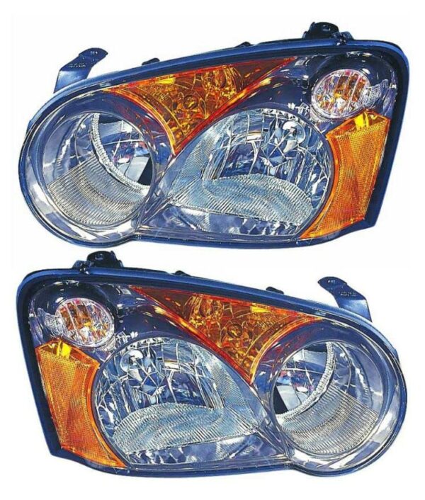 Headlight Headlamp Light Lamp Pair Set of 2 Left LH & Right RH for 04 Impreza