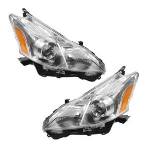 Halogen Headlight Headlamp Pair Set for 12-13 Toyota Prius V