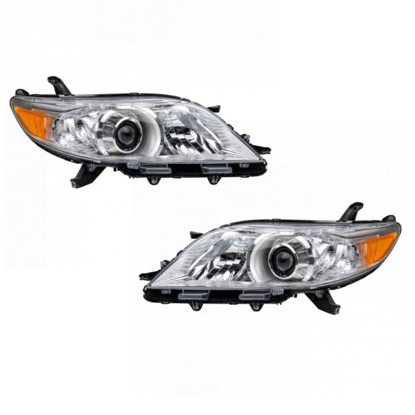 1A Auto Headlight Set Compatible with 2011-2014 Toyota Sienna