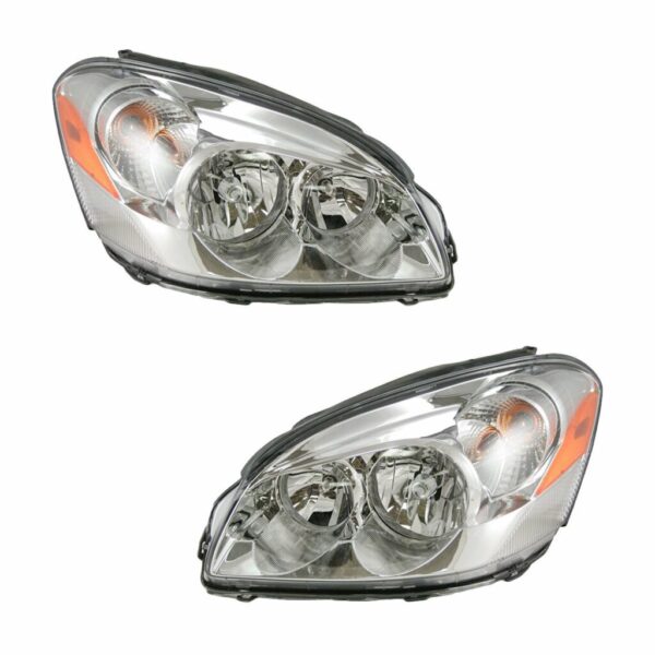 Headlights Headlamps Left & Right Pair Set for 06-08 Buick Lucerne CX