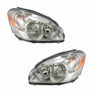 Headlights Headlamps Left & Right Pair Set for 06-08 Buick Lucerne CX