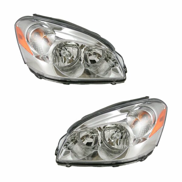 Headlights Headlamps Left & Right Pair Set for 06-08 Buick Lucerne CX