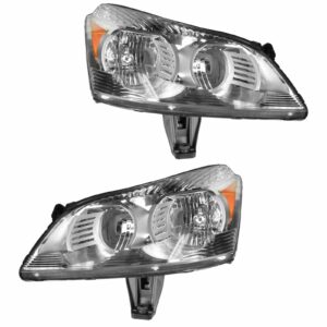 Headlight Lamp Left & Right Pair Set of 2 for 09-12 Traverse LS & LT Models