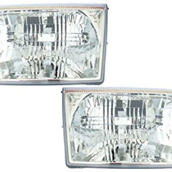 Front Headlights Headlamps Lights Lamps Pair Set for 06-11 Mercury Grand Marquis