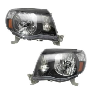 Headlight Lamp Assembly Pair LH & RH Sides Compatible with 05-11 Toyota Tacoma
