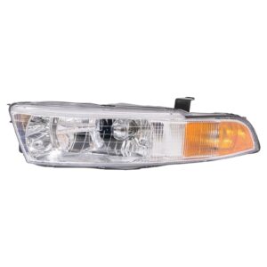 Headlight Headlamp Driver Side Left LH Compatible with 99-01 Mitsubishi Galant