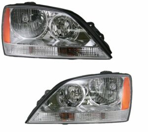 Headlights Headlamps Pair Set For 05-06 Kia Sorento