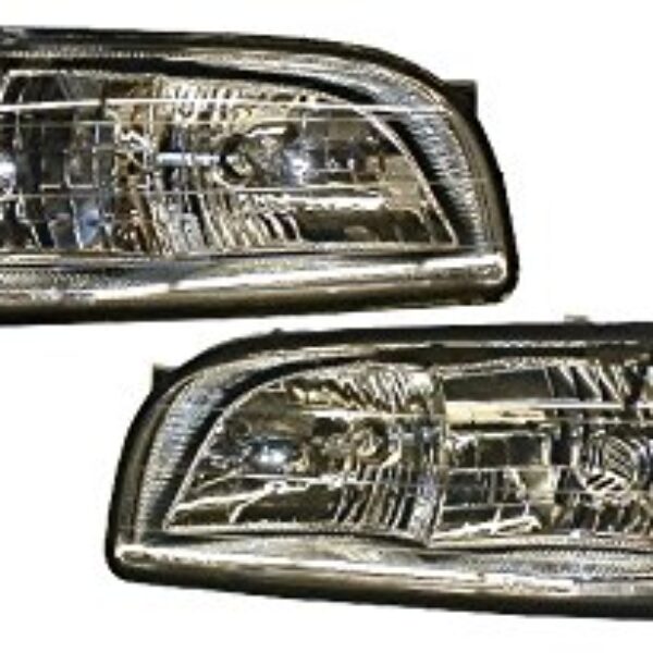 Headlights Headlamps w/ Cornering Lamps Left & Right Pair Set for 97-99 LeSabre