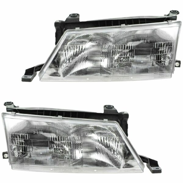Headlights Headlamps Left & Right Pair Set for 95-97 Toyota Avalon