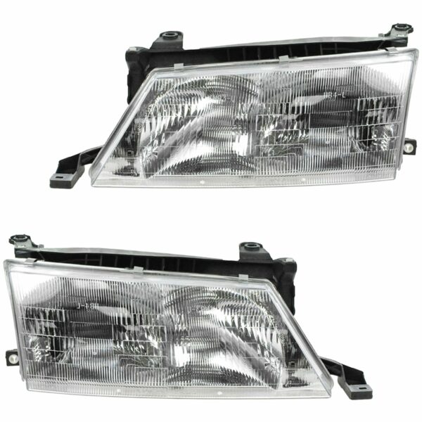 Headlights Headlamps Left & Right Pair Set for 95-97 Toyota Avalon