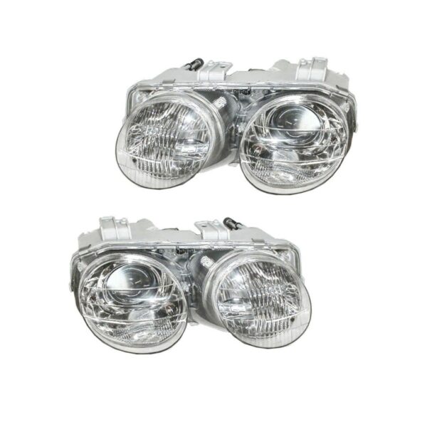 Headlights Headlamps Left & Right Pair Set for 98-01 Acura Integra
