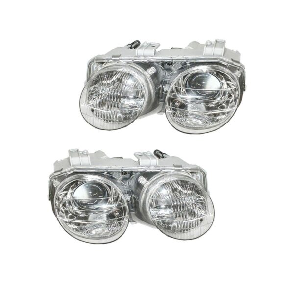 Headlights Headlamps Left & Right Pair Set for 98-01 Acura Integra
