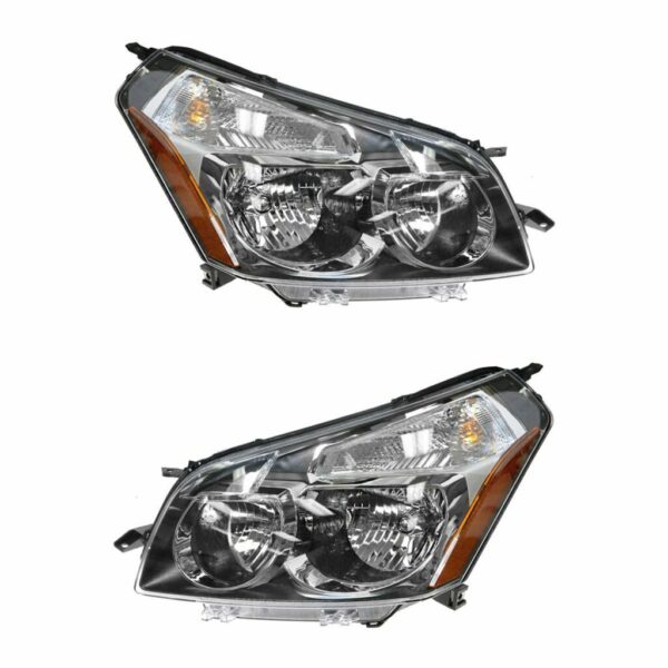 Headlights Headlamps Left & Right Lamp Pair Set for 09-10 Pontiac Vibe
