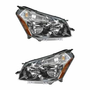 Headlights Headlamps Left & Right Lamp Pair Set for 09-10 Pontiac Vibe