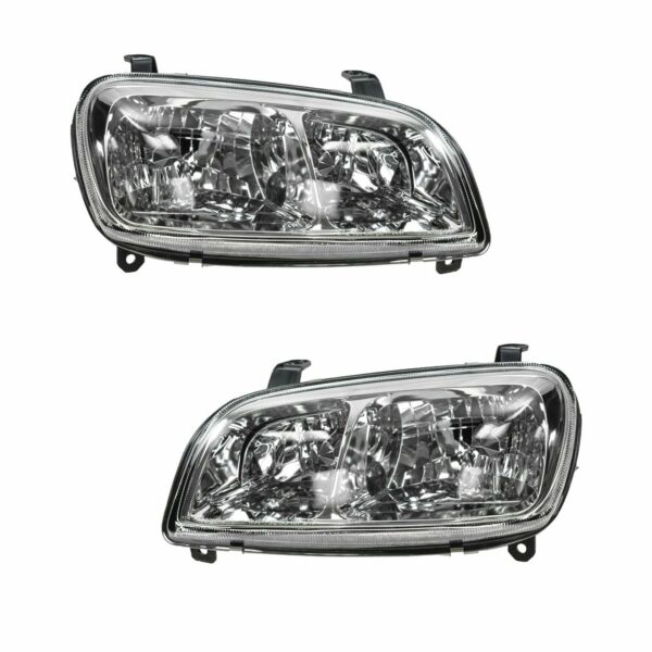 Headlights Headlamps Pair Set Left LH & Right RH for 98-00 Toyota Rav4