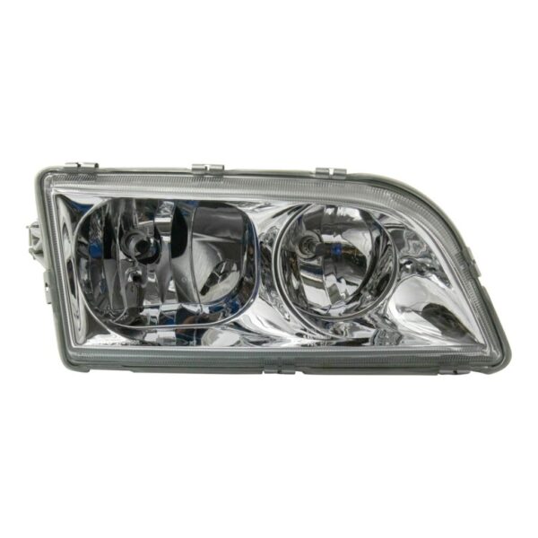 Headlight Lamp Assembly w/ Chrome Bezel Passenger Side RH Compatible with Volvo