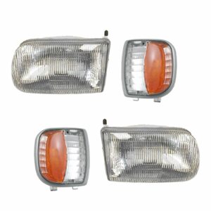 Headlight Lamp Parking Marker Turn Signal Lamp Kit Compatible with Mazda B Series Truck