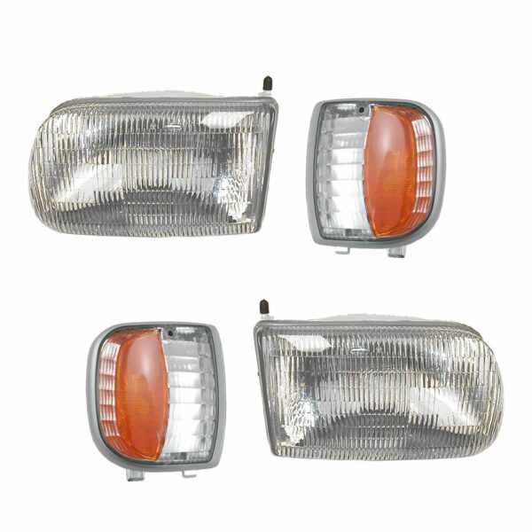 Headlight Lamp Parking Marker Turn Signal Lamp Kit Compatible with Mazda B Series Truck