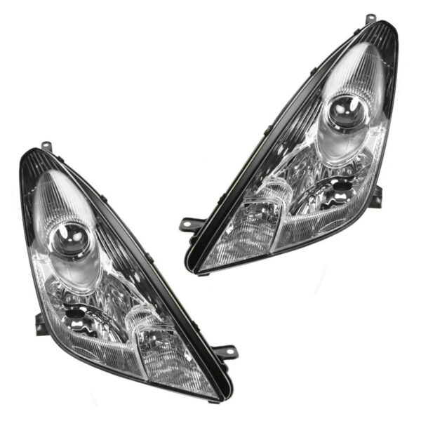 Headlights Headlamps Left & Right Pair Set for 00-05 Toyota Celica
