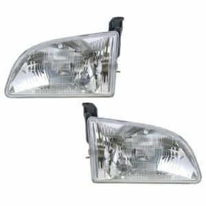 Front Headlights Headlamps Lights Lamps LH & RH Pair Set for 98-00 Toyota Sienna