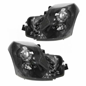 Headlights Headlamps Left & Right Pair Set for 03-07 Cadillac CTS