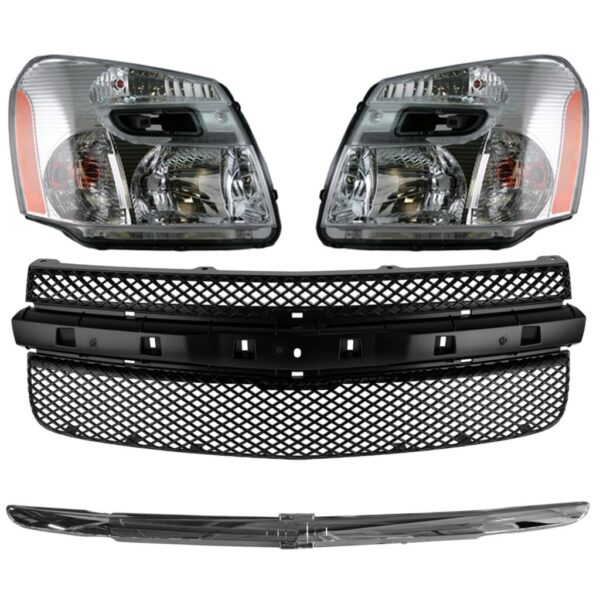 Headlight Lamp with Grille & Molding Kit for Chevrolet Equinox SUV Truck New