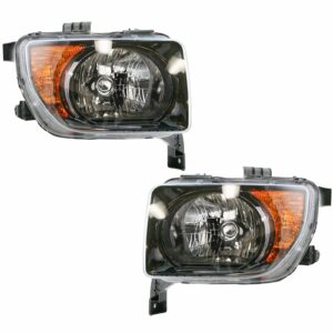 Headlights Headlamps Left & Right Lamp Pair Set for 07 08 Honda Element LX EX