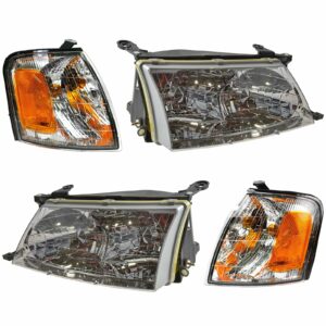 Headlight Lamp Parking Marker Corner Light LH RH 4 Piece Kit for 98-99 Avalon