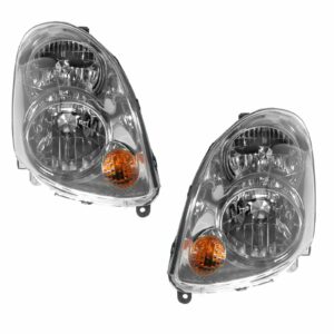 Halogen Headlights Headlamps Pair Set for 03-04 Infiniti G35 4 Door Sedan