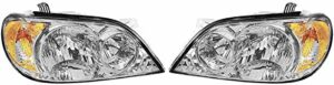 Headlights Headlamps Left & Right Pair Set For 02-05 Kia Sedona