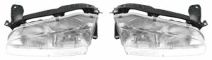 Headlights Headlamps Pair Set for 93-97 Geo Prizm