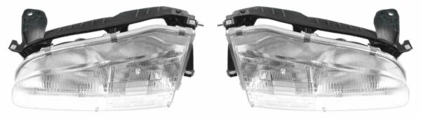 Headlights Headlamps Pair Set for 93-97 Geo Prizm