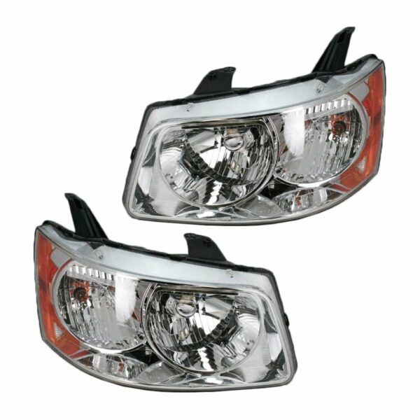 Headlights Headlamps Left & Right Pair Set for 06-09 Pontiac Torrent
