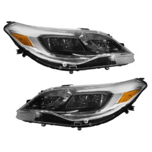 Headlight Headlamp Halogen Driver & Passenger Side Pair for 13-14 Toyota Avalon