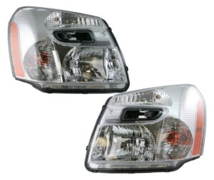 Headlight Assembly Compatible With 2005-2009 Chevrolet Equinox Driver and Passenger Side