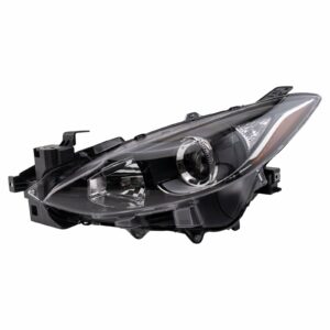 Halogen Headlight Lamp Assembly Driver Side LH LF Compatible With Mazda 3