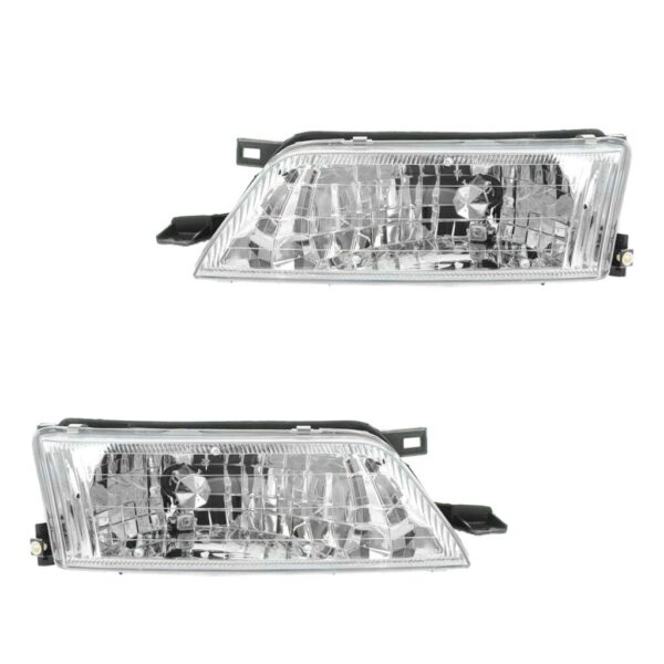 Headlights Headlamps Left LH & Right RH Pair Set for 97-99 Nissan Maxima