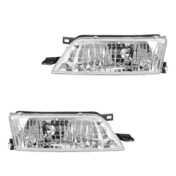 Headlights Headlamps Left LH & Right RH Pair Set for 97-99 Nissan Maxima