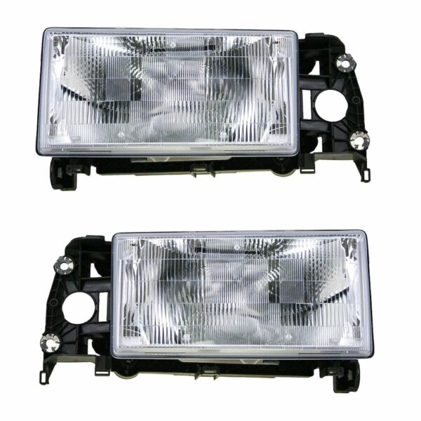 Headlights Headlamps Pair Set Left LH & Right RH for Volvo 740 940