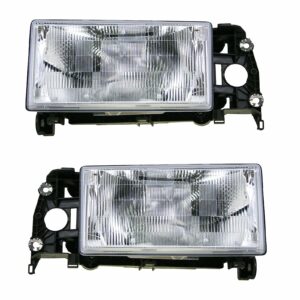 Headlights Headlamps Pair Set Left LH & Right RH for Volvo 740 940
