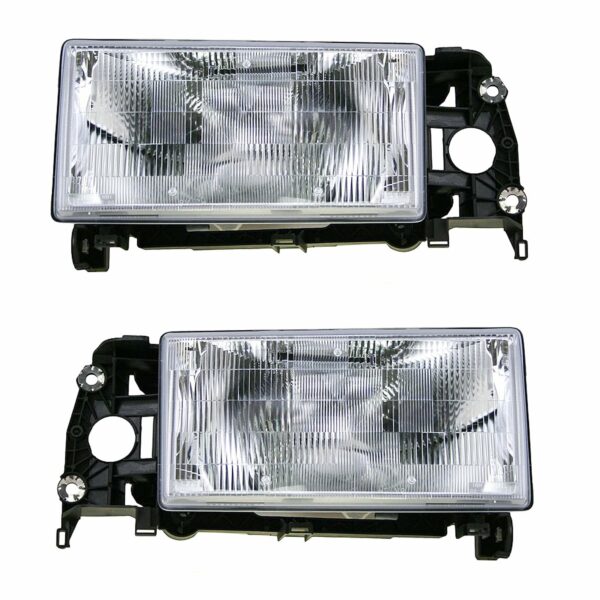 Headlights Headlamps Pair Set Left LH & Right RH for Volvo 740 940