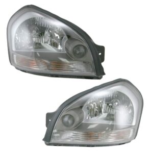 Headlight Assembly Compatible With 2005-2008 Hyundai Tucson Driver and Passenger Side