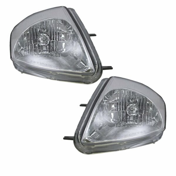 Headlights Headlamps Pair Set for 03-05 Mitsubishi Eclipse