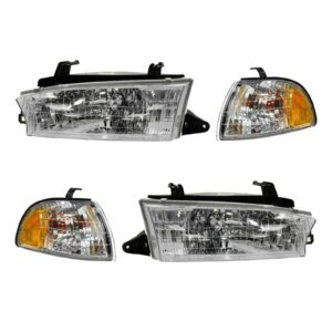 Headlight Headlamp Corner Light Lamp Kit Set of 4 for 97-99 Subaru Legacy