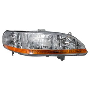 Headlight Headlamp Passenger Side Right RH Compatible with 98-00 Honda Accord