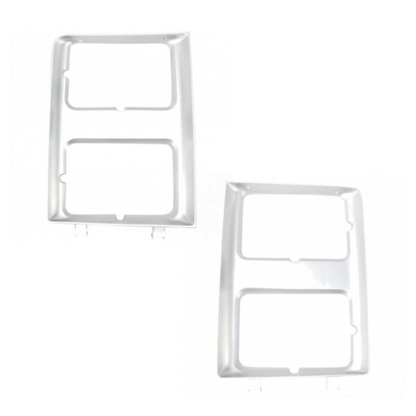 2pc Headlight Lamp Door Bezel LH RH Sides for Chevrolet GMC SUV Truck New