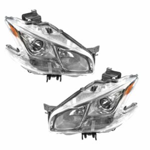 HID Xenon Headlights Headlamps Left & Right Pair Set w/ Ballast for 09-13 Maxima