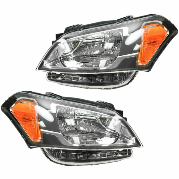 Headlight Headlamp Light Lamp Left LH & Right RH Pair Set Kit for 10-11 Soul