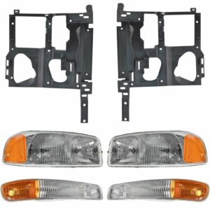 Headlight Parking Light Lamp Mounting Bracket Kit RH LH for 99-07 Sierra