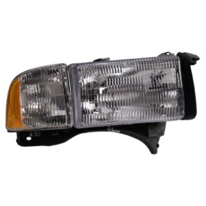 Right Headlight Compatible with 1994-2002 Dodge Ram 1500 Ram 2500 Ram 3500